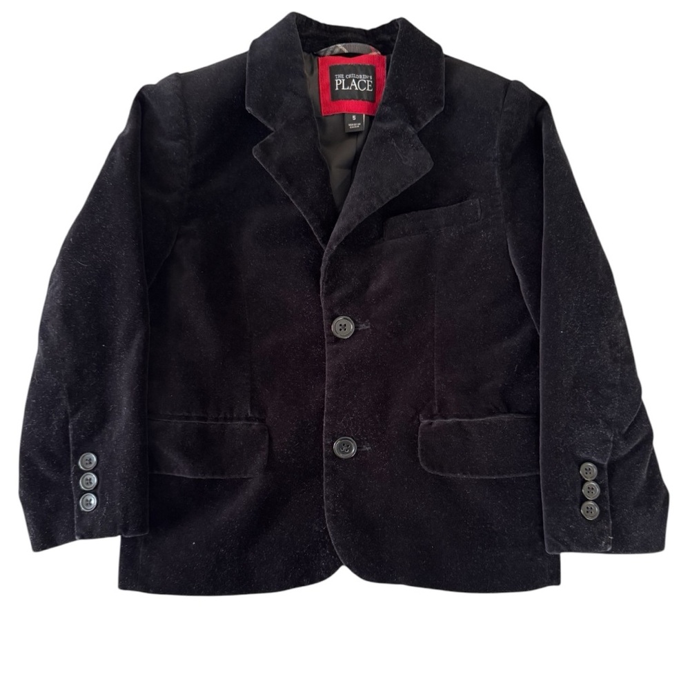 The Children's Place Black Velvet Blazer - Size 5!!